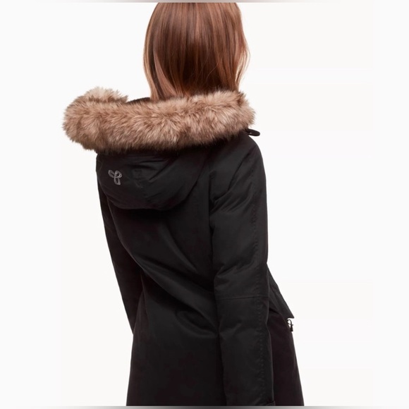 Aritzia Tna Avoriaz black winter coat cozy warm Parka Sz XXS - Picture 7 of 15